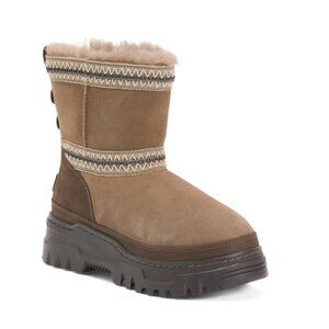 UGG HICKORY Suede Classic Mini Trailgazer Boots